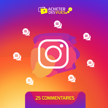 Acheter 25 commentaires Instagram