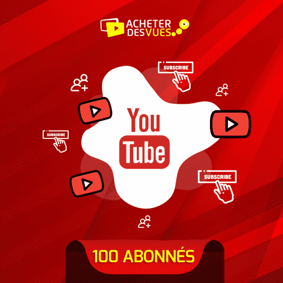 Acheter 100 abonnés YouTube