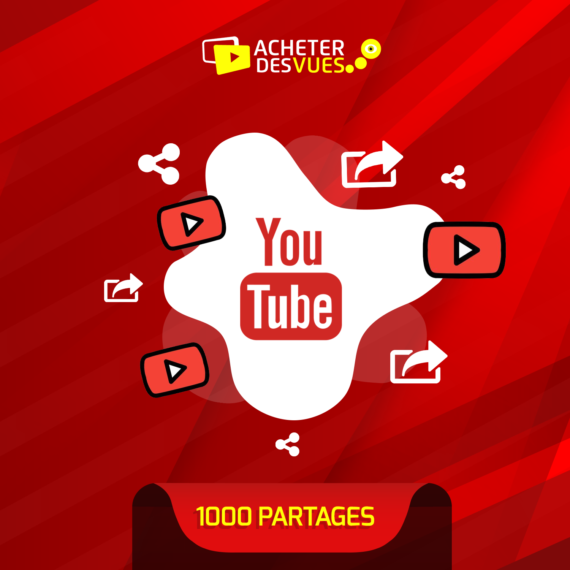 Acheter 1000 partages YouTube