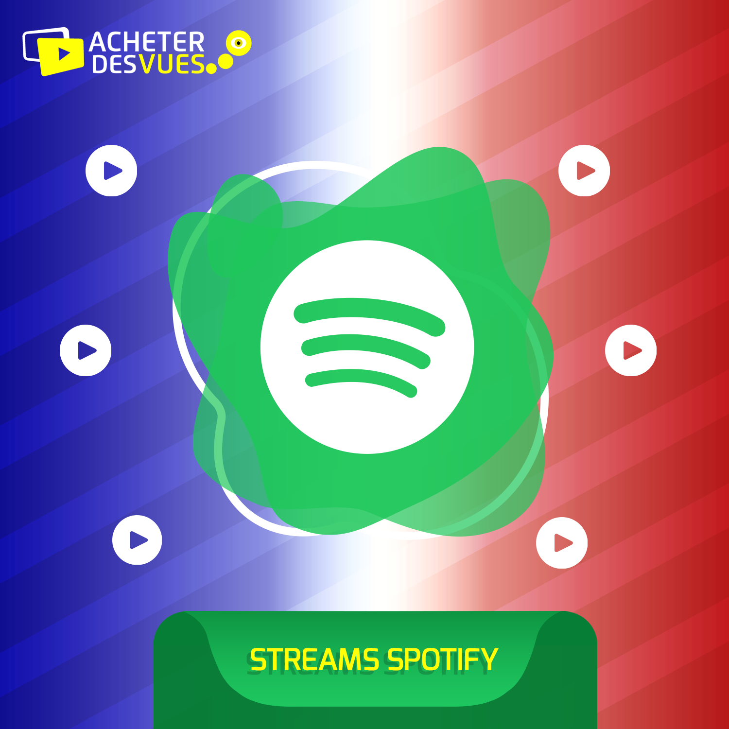 Acheter des Streams Spotify Français - Réels & Garantie à vie !